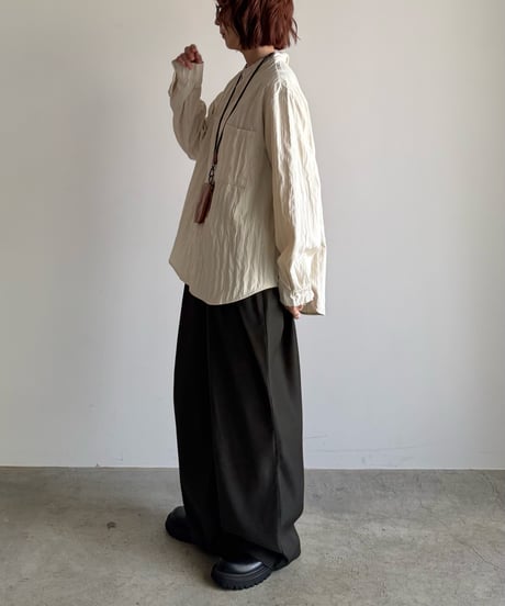 vertical line quilt shirt