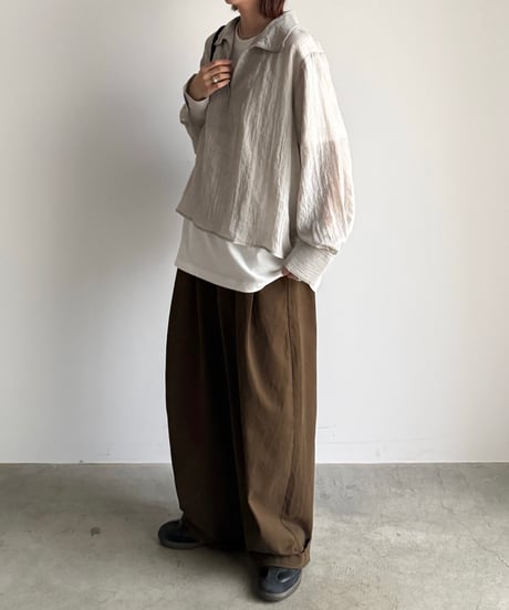 wide two tuck pants
