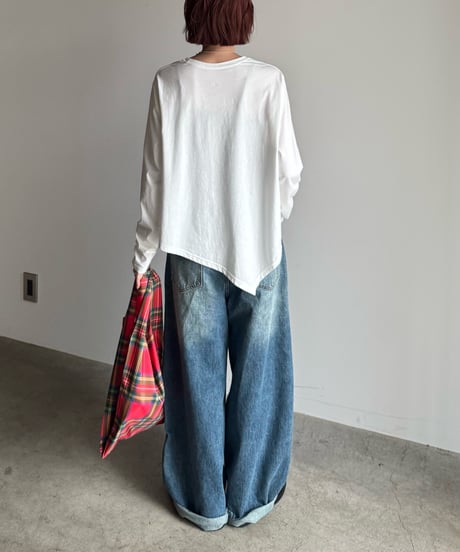 deformation long t-shirt