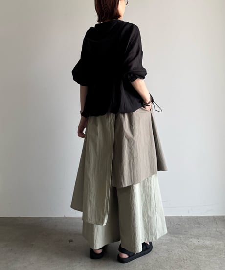 overlap design pants