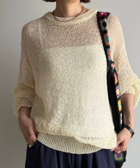 red grains line necklace【予約商品】