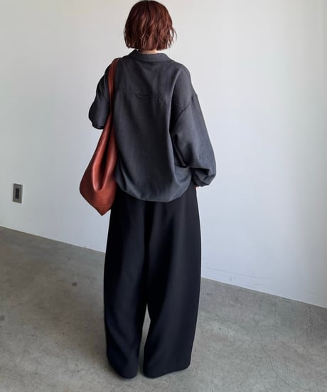 suede like zip shirt