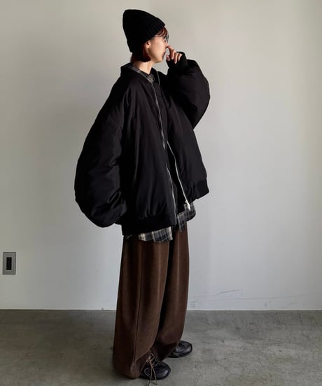 〈atelier〉wide zip down blouson