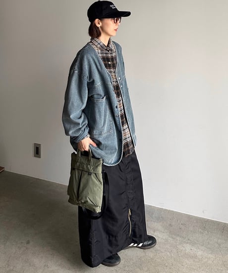 v-collar denim jacket【予約商品】
