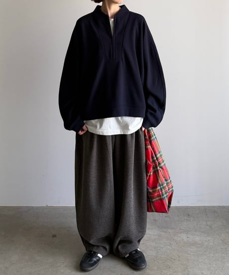 half zip casual sweat (set up対応)