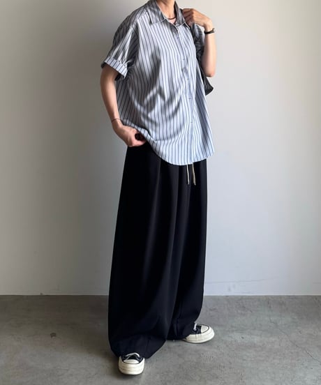 french blue striped shirt