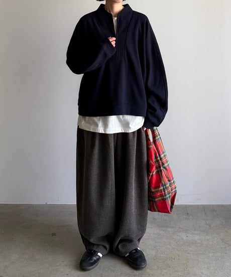half zip casual sweat (set up対応)