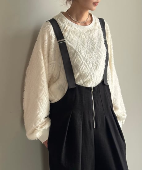 two tuck zip salopette