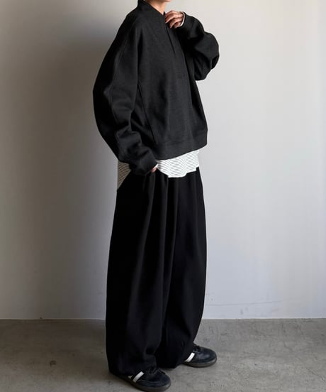half zip casual sweat (set up対応)