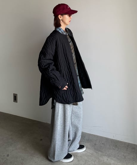vertical line quilt jacket