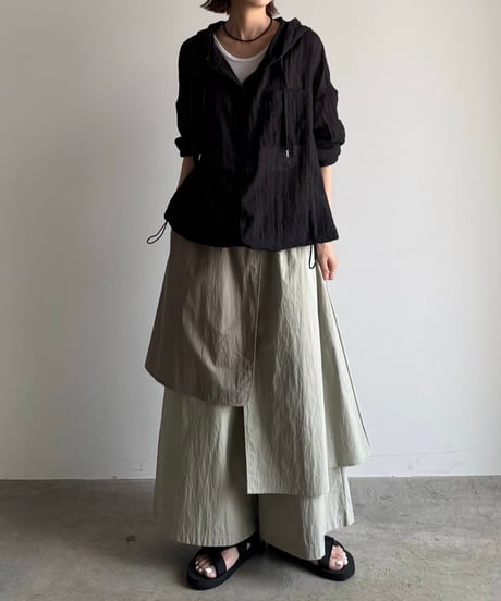 overlap design pants