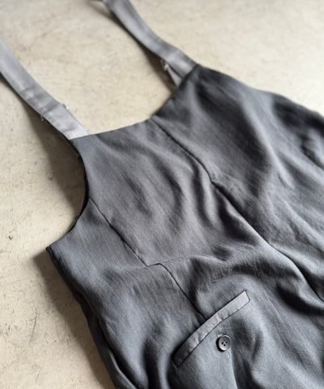 two tuck zip salopette