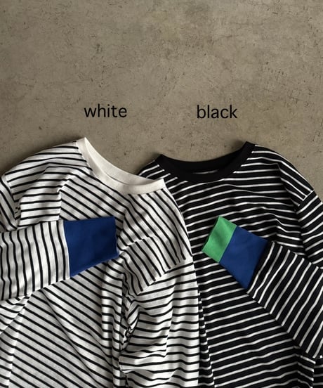 color cuff border t-shirt