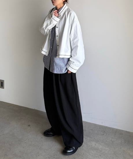 tweed cocoon pants (set up対応)【予約商品】