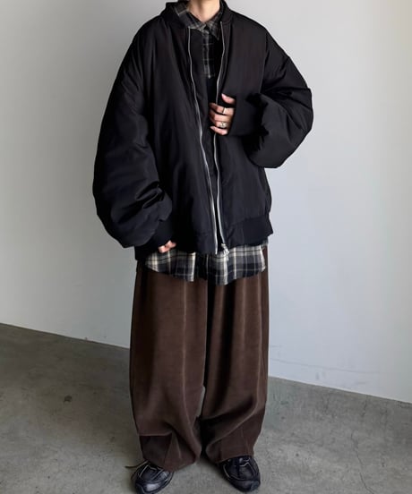 〈atelier〉wide zip down blouson