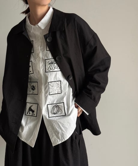 stain collar shirt jacket