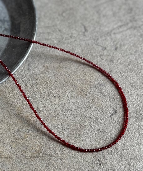 red grains line necklace【予約商品】