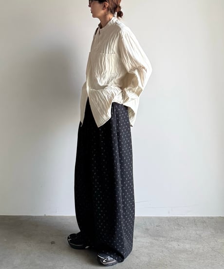 vertical line quilt shirt
