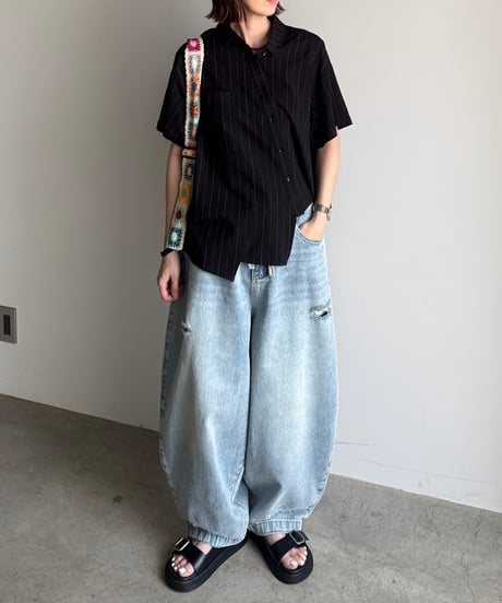 drawst damage denim【予約商品】