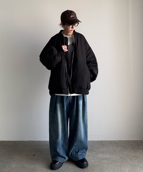 〈atelier〉wide zip down blouson