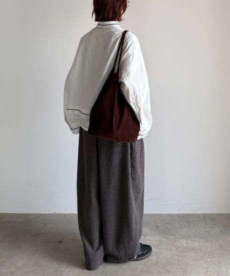 tweed cocoon pants (set up対応)【予約商品】