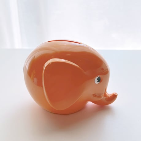 PALASET/ パラセット　エレファントバンクS 　ゾウ貯金箱  オレンジ