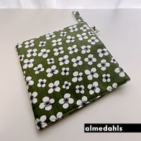 almedahls/アルメダールス　ループ付き　ポットホルダー/鍋つかみ/ポットマット ベラミ ダークグリーン　【メール便アイテム】