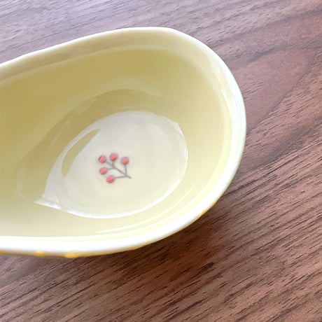 【波佐見焼】西海陶器　tori トレー イエロー　小鉢/小皿/豆皿/ディップカップ