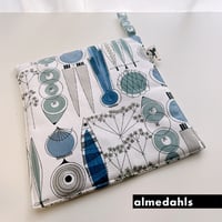almedahls/アルメダールス　ループ付き　ポットホルダー/鍋つかみ/ポットマット ピクニック ブルー・ベージュ　【メール便アイテム】