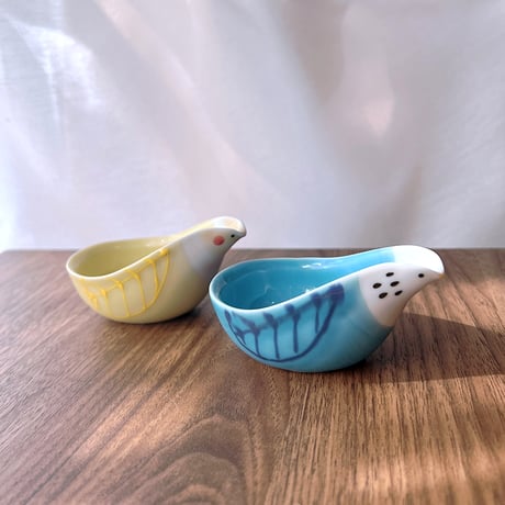【波佐見焼】西海陶器　tori トレー イエロー　小鉢/小皿/豆皿/ディップカップ