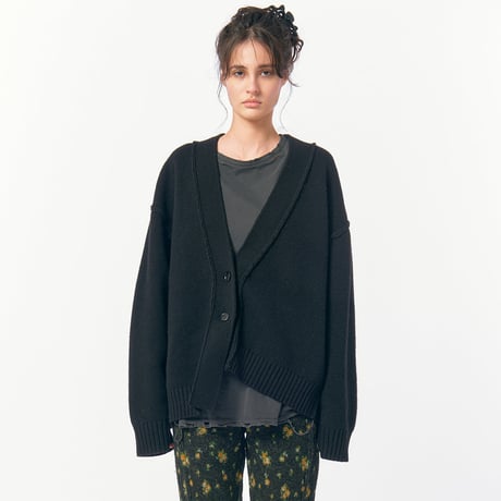 Bulk Knit Cardigan (Black)