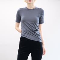 Eucalyptus Jersey Distorted S/S Tee (Chacoal)