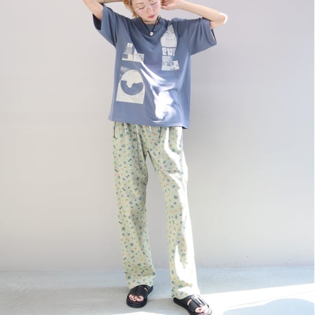 Recycled Polyester Photo S/S Tee (BLUE)