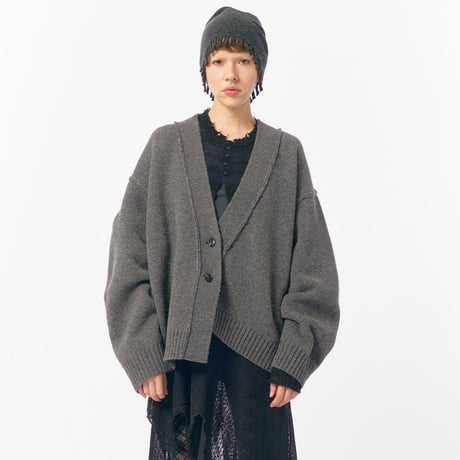 Bulk Knit Cardigan (Gray)
