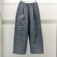 Athletic Fleece Tucked Wide Pants (GRAY)