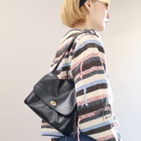 LEATHER FLAP BAG S