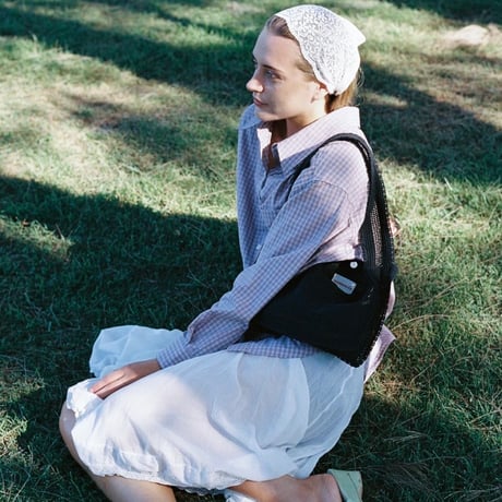 FOUNTAIN CROCHET BAG (BLK)