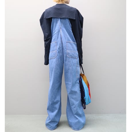 BIG DENIM OVER-ALL（PINK STITCH）
