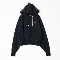 ULTRA HEAVY SWEAT ZIP-UP HOODIE (BLK)