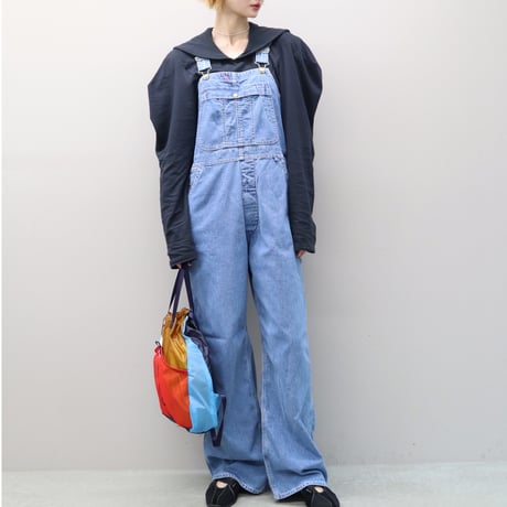 SUPER FINE DRY SAILOR COLLAR L/S TOPS (NAVY)