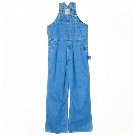 BIG DENIM OVER-ALL（PINK STITCH）