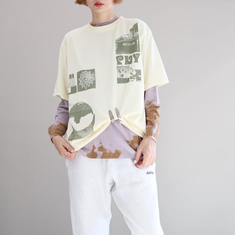 Recycled Polyester Photo S/S Tee (IVORY)