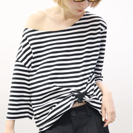 SNUGGY STRIPE LOOSE FIT T
