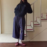 MAJO TUCK WIDE PANTS (CHECK)