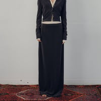 High Gauge Pile Long Skirt (Charcoal)