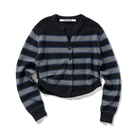 Side-Tuck Knit Cardigan (Mix)