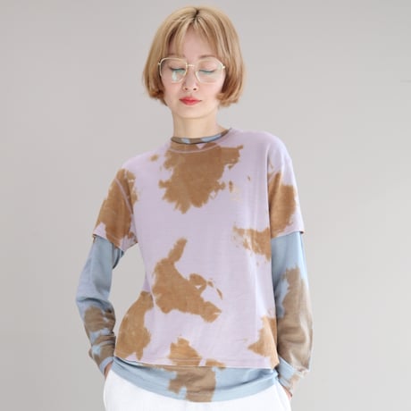 Merino Wool Dyed S/S Tee (LAVENDER)
