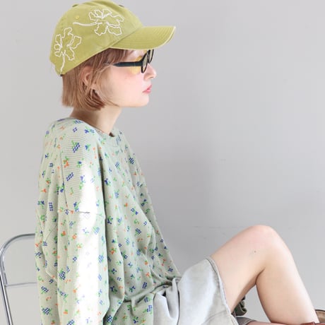 FLOWER L/S WAFFLE THERMAL (BEIGE)