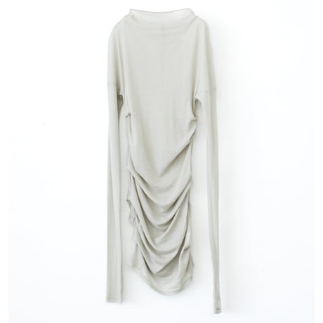 Sheer Fraise Side Tuck Top (Moss)