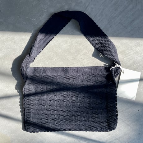 FOUNTAIN CROCHET BAG (BLK)